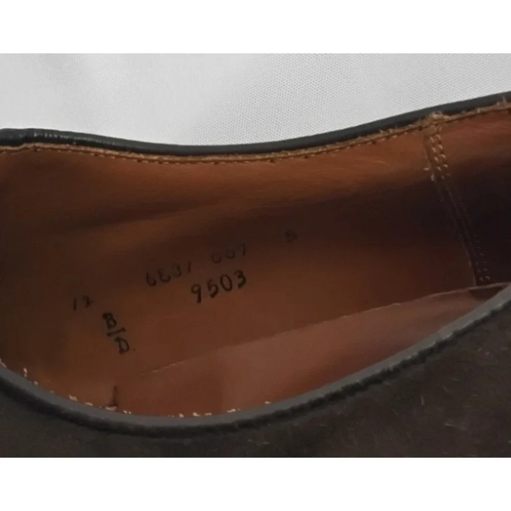 Alden New England Suede Dress Shoes Size 12 B/D Brown Leather #Z5780